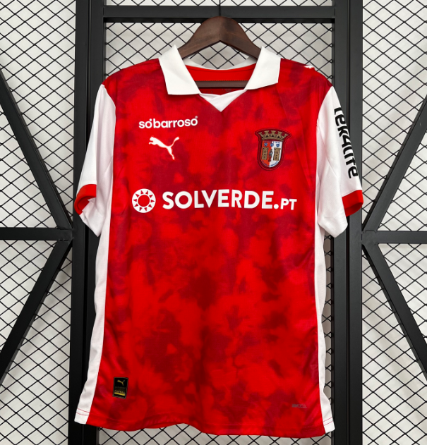 2025-26 Sporting Clube de Braga Home Soccer Jersey Shirt